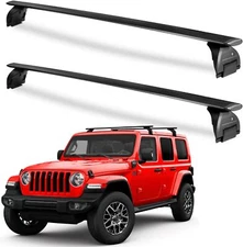Roof Rack Cross Bars for 2007-2025 Jeep Wrangler JK JL with Anti-Theft Lock