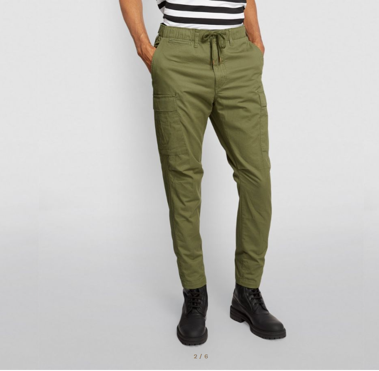 Rl Slim Stretch Twill Pants Cargo Polo Ralph Lauren Big Boys Slim