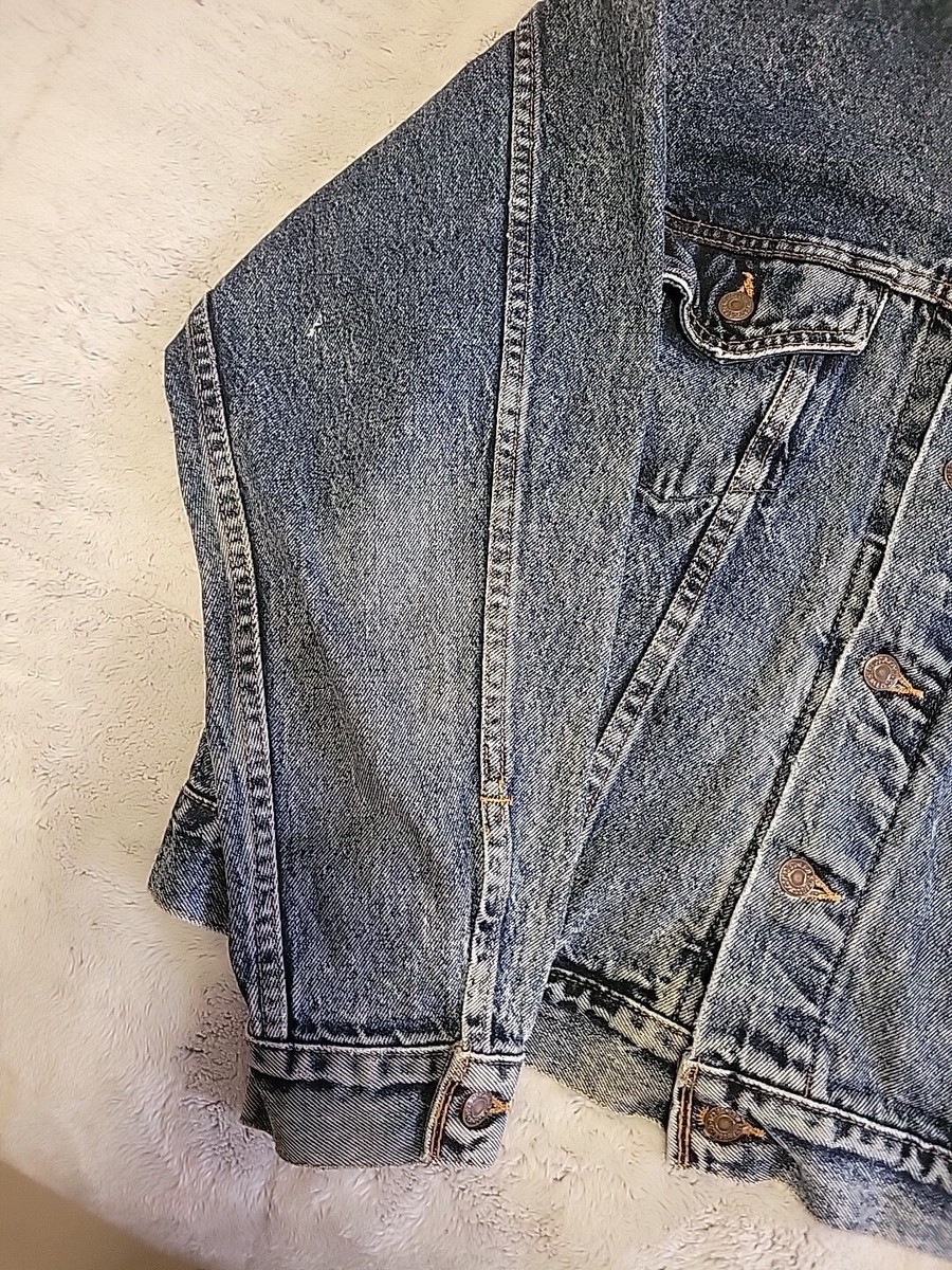 Vintage Levi's Trucker Denim Jacket Acid Wash 80s Made USA 70507