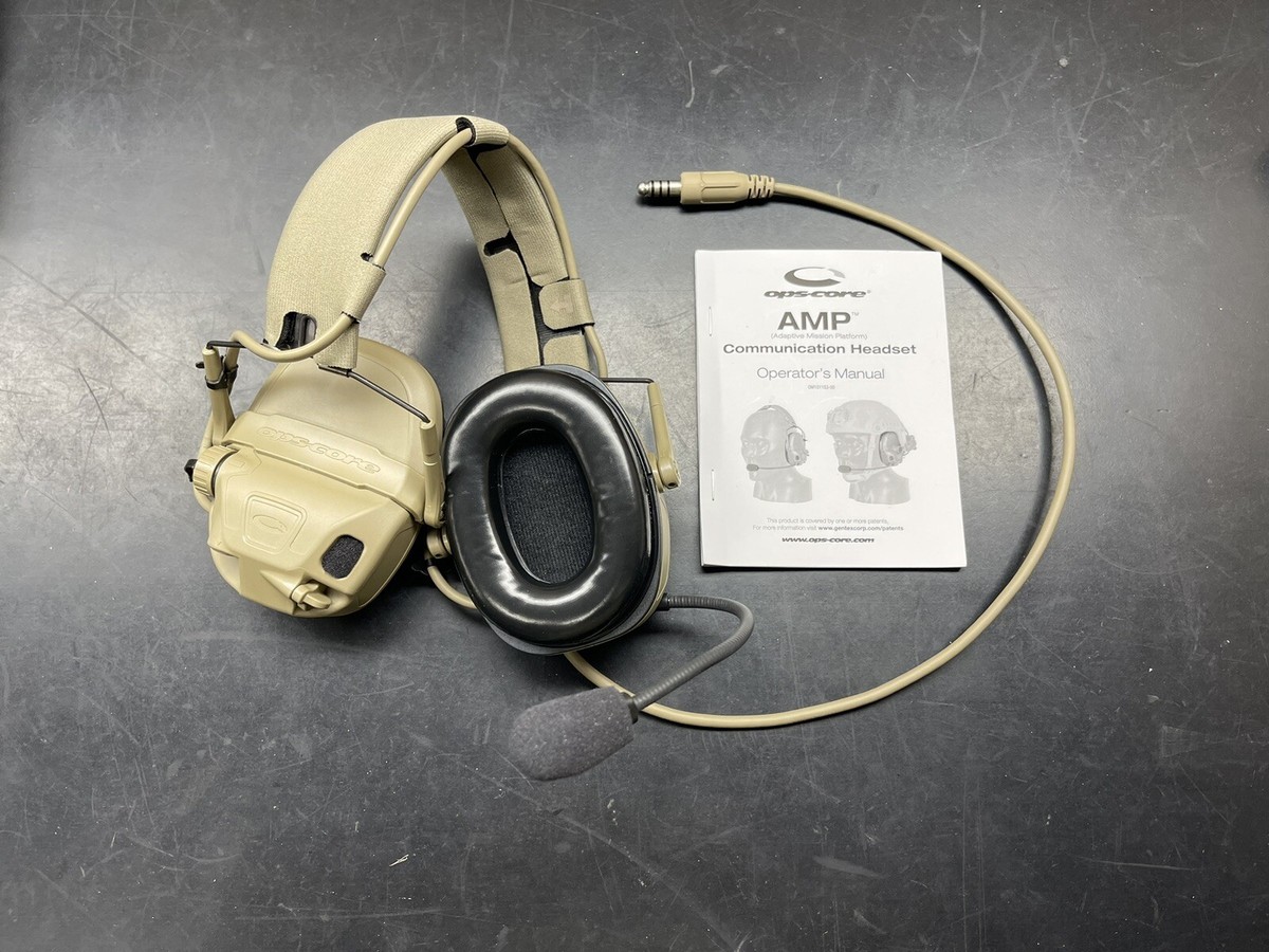 Gentex Ops Core AMP Communication Headset Tan | eBay