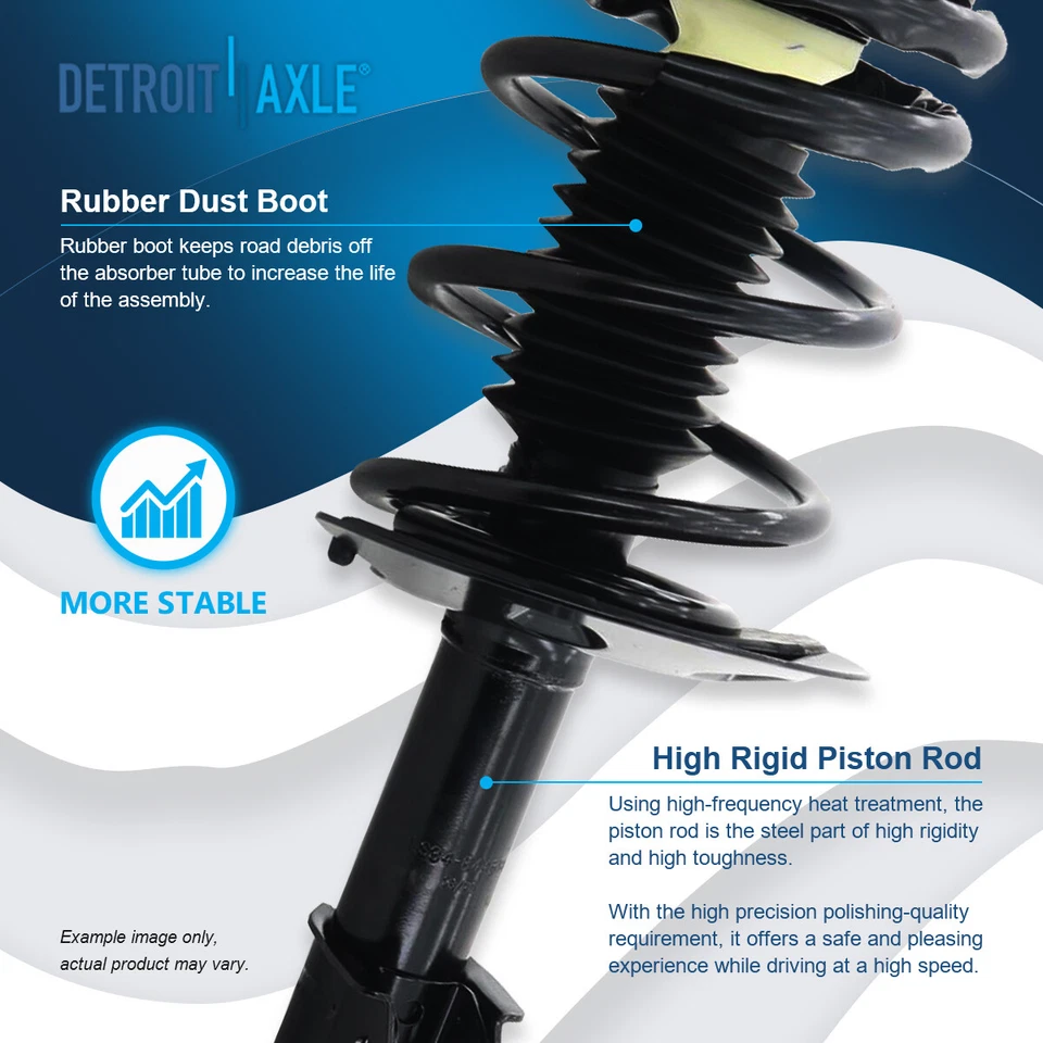 Front Struts w/ Coil Spring Sway Bar Tie Rod for Chevy Impala Buick Regal Allure - Изображение 4 из 4