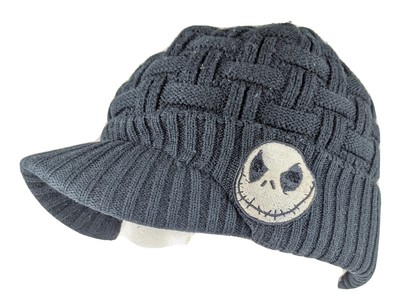 knit stocking cap with bill