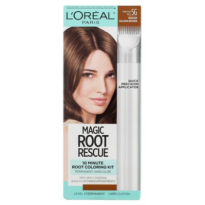 6 Pack L'Oreal Paris Magic Root Rescue Permanent Hair Color, Medium Golden Br...