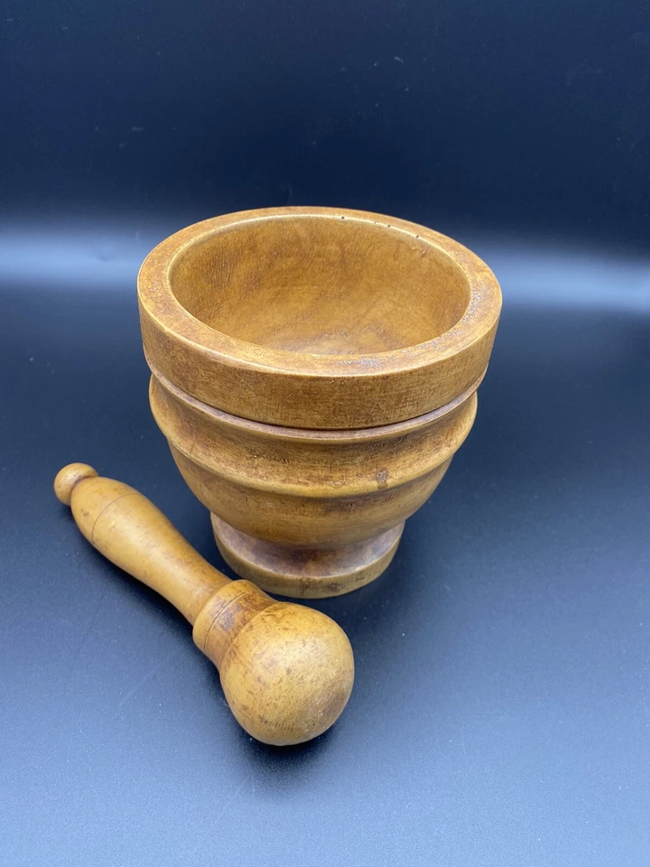 Treenware Salem Collection Mortar & Pestle Original Tag USA Reproduction  - Image 2 of 4