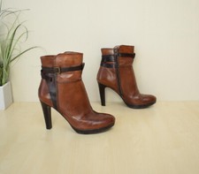 tolle SMH High Heel Stiefeletten Gr. 39 braun