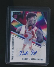 NATHAN KNIGHT 2020-21 PANINI RECON TRUE POTENTIAL SIGNATURES RC AUTO