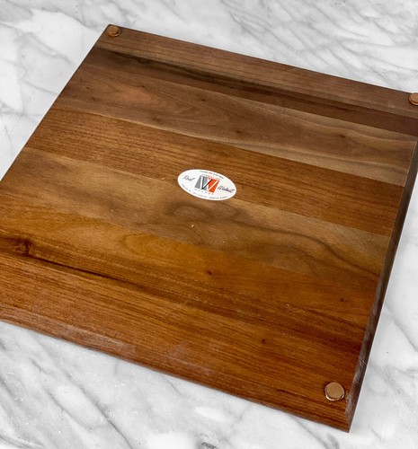 Mid-Century Modern Large Walnut & Tile Charcuterie Cheese Serving Board - Picture 11 of 11