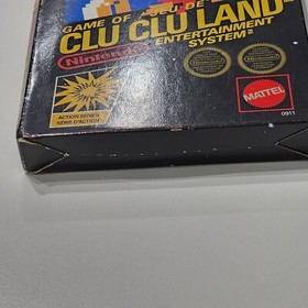 Clu Clu Land Game Rare BLACK BOX Nintendo NES 1985 Early Edition Collectable