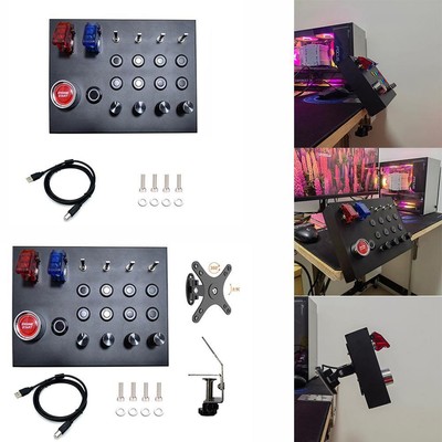 Simulation Racing Instrument Center Control Box Hub USB Euro Truck Button B K1M2