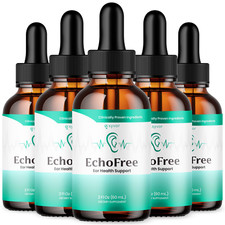  5 Pack EchoFree Ear Drops For Tinnitus Supports, Ear Relief Echo Free Drops