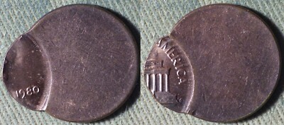 Error : 1980 Cent 80% Off Center Full Date IREC1240
