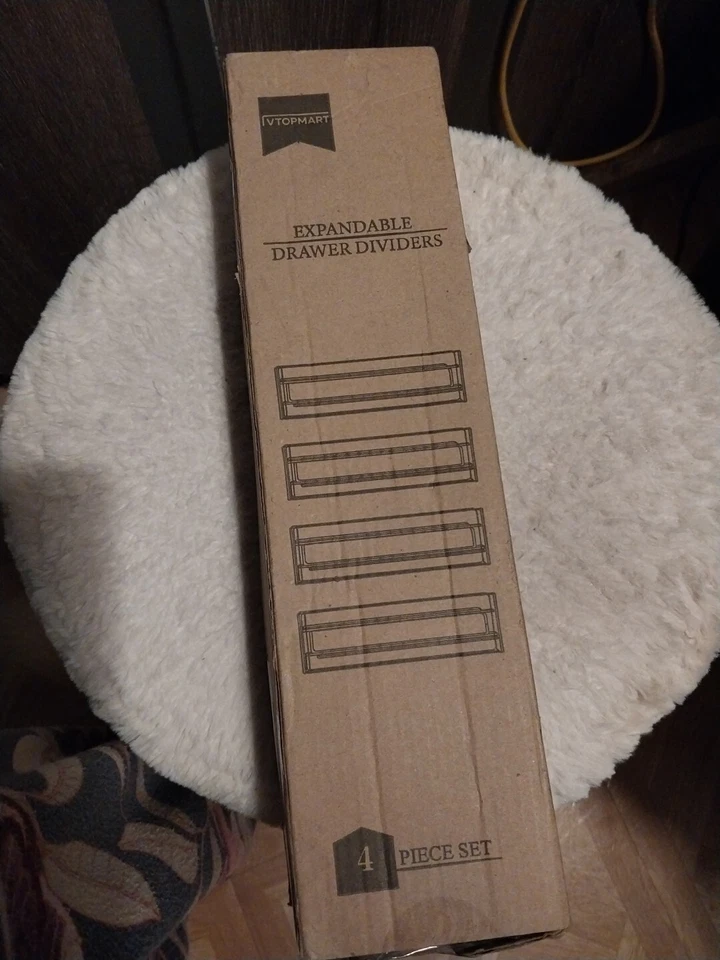 Acrylic Clear Drawer Dividers, Expandable 21"X4"' 4 Pack Organizers . - Image 2 of 4