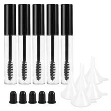 Mascara Container with Cap Empty Bottle 10ML 5pcs + 5 Shake 10ml