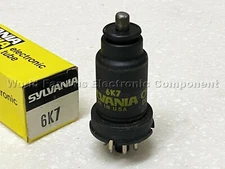 1pcs- SYLVANIA 6K7 Vacuum Tube NOS NIB