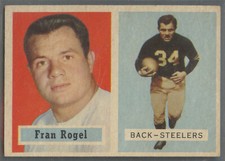 1957 Topps #27 Fran Rogel Pittsburgh Steelers