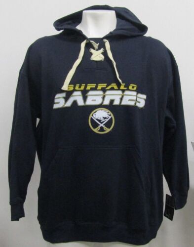 Buffalo Sabres NHL Men's Fleece Lined Pullover Hoodie Navy Blue - Picture 1 of 6