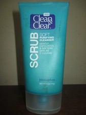 CLEAN  CLEAR SCRUB SOFT PURIFYING CLEANSER OIL FREE 5 oz