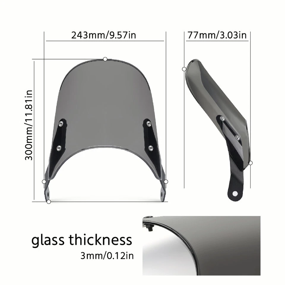 Parabrisas Par-brise para Suzuki GS500E GSF600N/1200N BANDIT GSX 1400 Foto 2 de 4