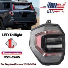 New Rear Left Taillight For 2025-2026 Toyota 4Runner Driver side LED Tail Light