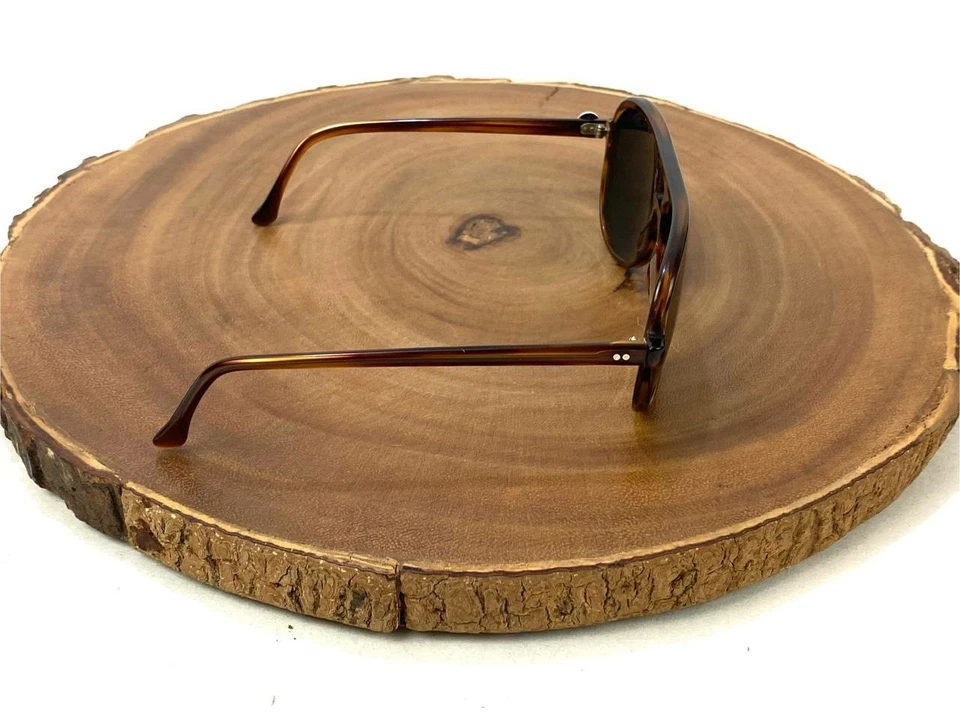 I SKI Sunglasses Tortoise Brown Mirrored Lenses Aviator Hand made in USA Vintage - Image 3 of 4