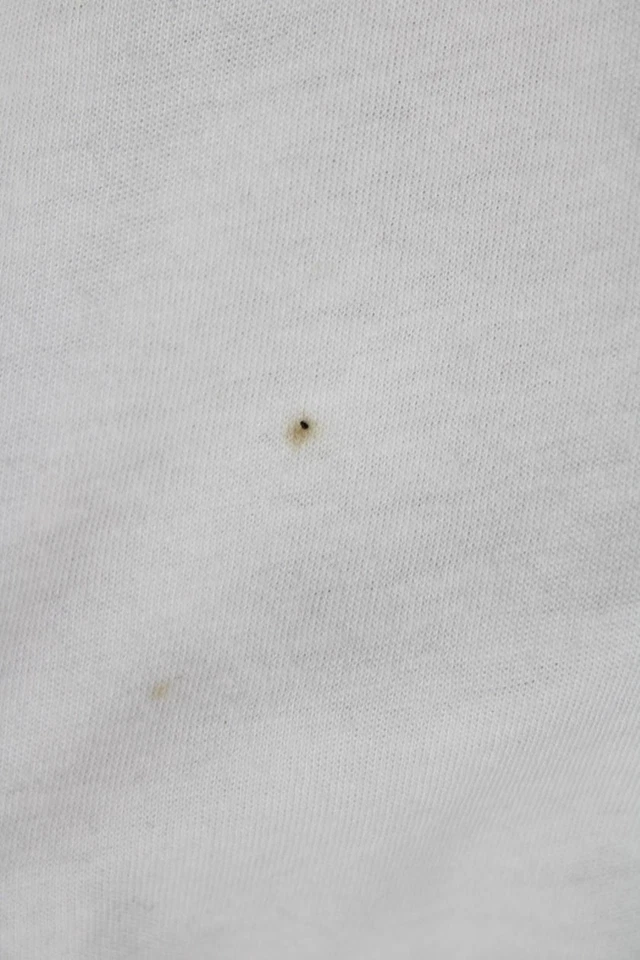 Espléndida blusa túnica mujer blanca 100 % seda cuello en V manga larga talla XS Foto 4 de 4