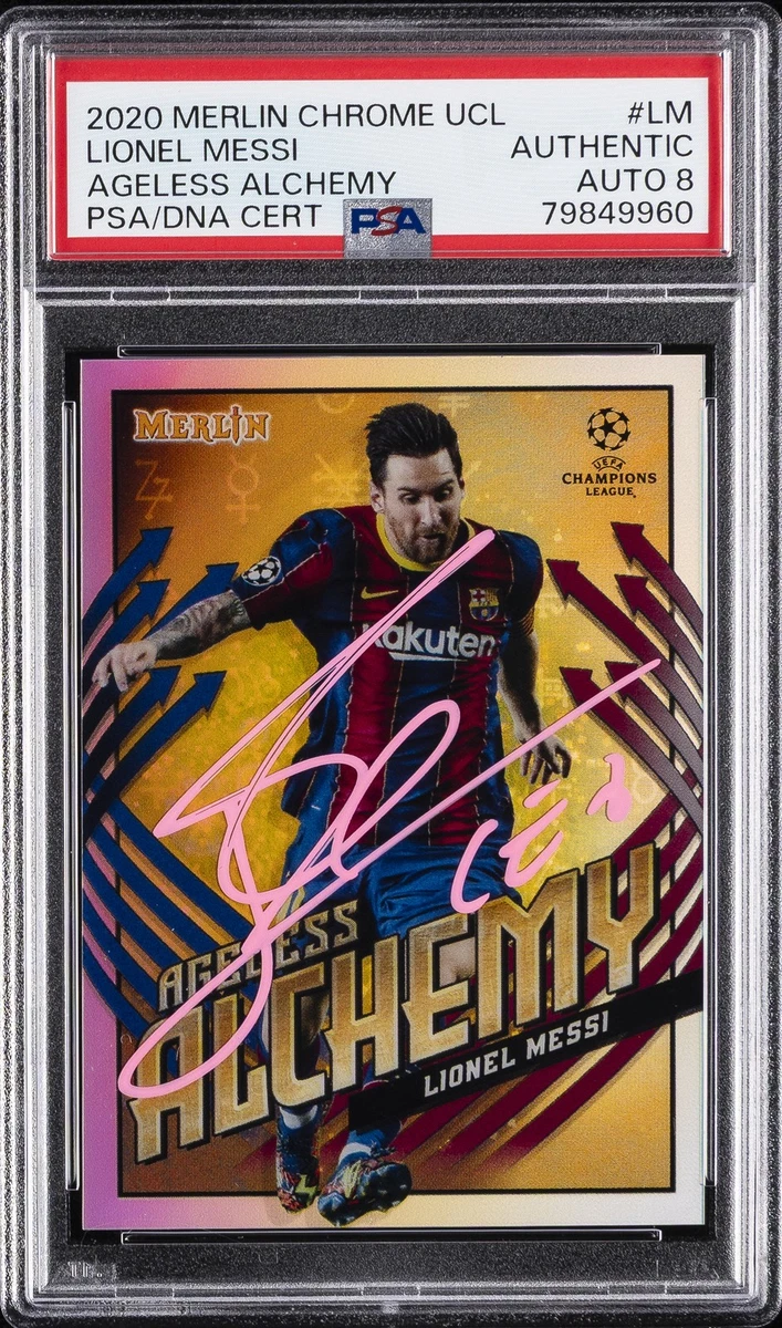 2020-21 Topps Merlin Collection Chrome UCL Lionel Messi #AA-LM for