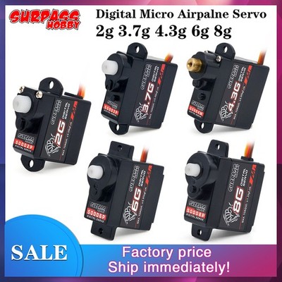 Surpass Hobby RC Servo 2g 3.7g 4.3g 6g 8g Micro Servo für 1/24 RC Car Airplane
