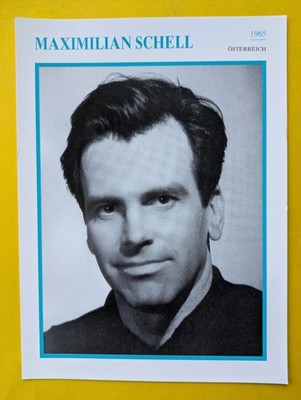 MAXIMILIAN SCHELL / Filmstar - Sammelkarte
