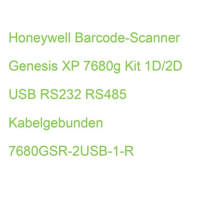 Honeywell Barcode-Scanner Genesis XP 7680g Kit 1D/2D USB RS232 RS485 Kabelgebund