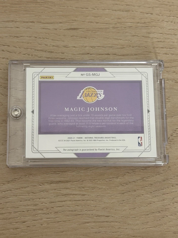 2020-21 National Treasures Magic Johnson Auto 1/25 - Image 2 of 2