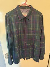 Pendleton Celebration Tartan 100 Virgin Wool Mens Shirt Jacket Size XL -Vintage