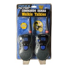   Maxx Action Durable Walkie Talkie Set kids 5 Camando Series w/ Morse Code -NEW