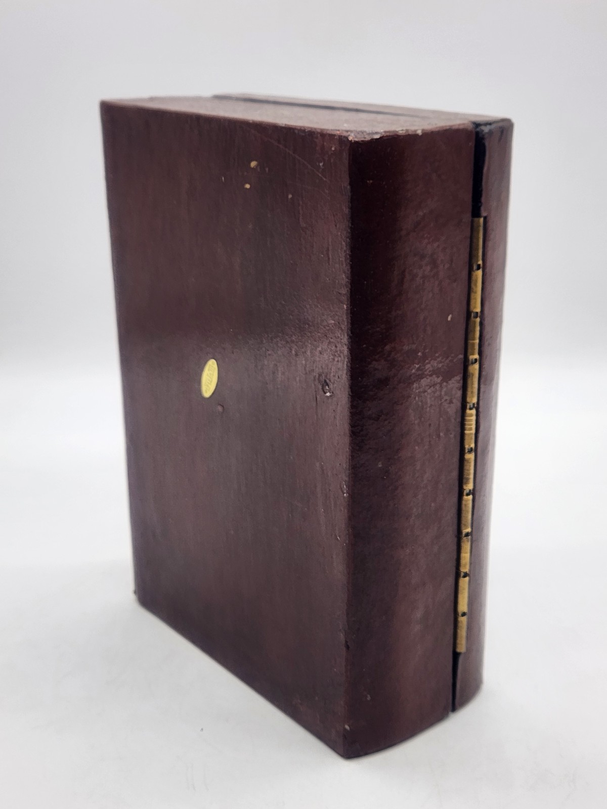 Vintage Silvestri Wooden Faux Book Stack Box Hidden Stash Book Shelf Decor
