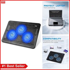 Laptop Cooling Pad 15.6-17 Inch Ultra Quiet Fans Portable USB Powered Ergonomic