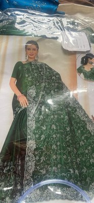 Gem Works Sari Damen Sari Fertigbluse Hochzeit Partykleidung