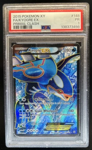 2015 Pokemon XY Primal Clash Kyogre #148/160 PSA 1