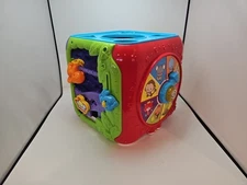 VTech Sort and Discover Activity Cube Shape Sorter Lights Music Blocks