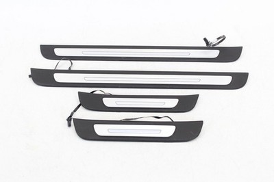 12-17 AUDI A7 FRONT & REAR DOOR SCUFF SILL PLATE TRIM COVER SET OF 4 OEM #6729