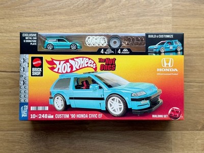 Mattel Brick Shop Hot Wheels Speed Series Custom '90 Honda Civic EF Building Set