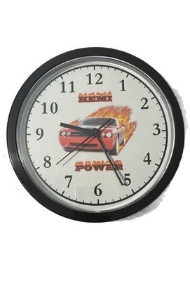CafePress Dodge Challenger Hemi Power 10'' Wall Clock