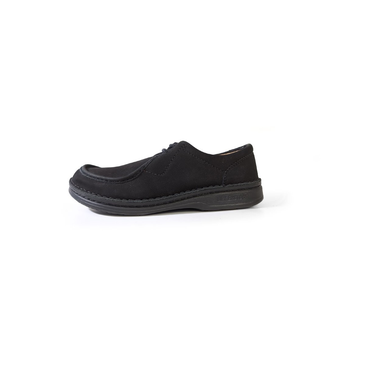 BIRKENSTOCK ブラックローファー 37 $170 BIRKENSTOCK 37 Black Nubuck Moccasin Oxford Loafer Womens