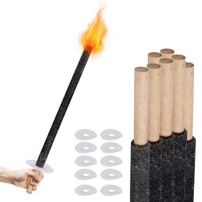 10-200x Fackeln Brennzeit 100/45 Min Wachsfackeln 10-200 Stück Torch Set