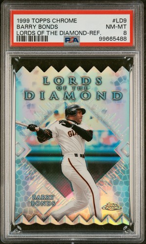 Barry Bonds [Refractor] #LD9 1999 Topps Chrome Lords of the Diamond card
