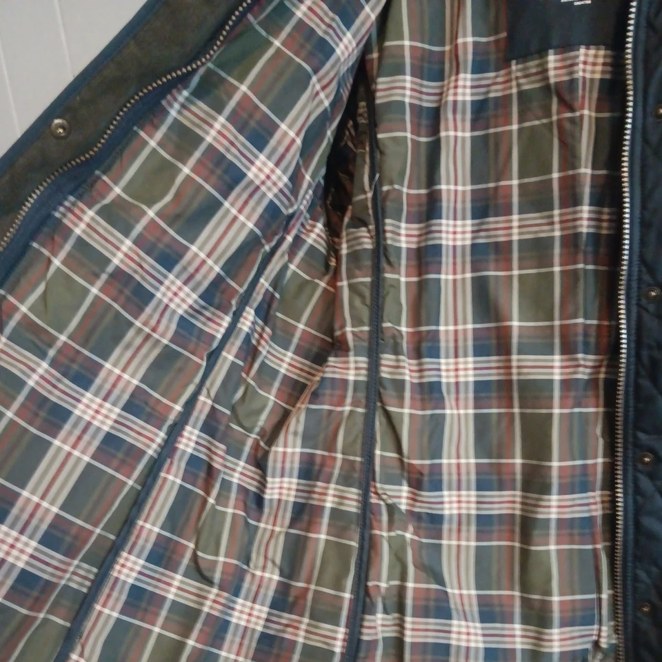 Jaqueta de Equitação Feminina Vintage LL Bean Med Reg Acolchoada Forrada Xadrez - Imagem 4 de 4