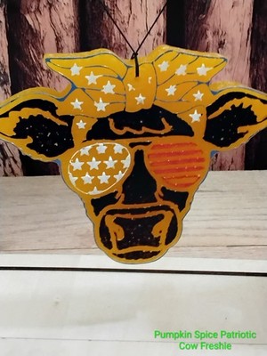Patriotic Cow Pumpkin Spice Freshie