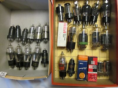 Sylvania 6JS6C, #35 Globe, Zenith 6K7G, #75, 5Y3GT, 6K6GT, 6K7 metal, RCA 6146