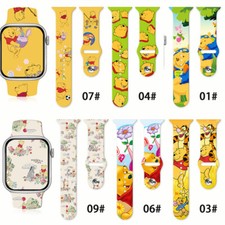 Winnie the Pooh Wristwatch-bands Cartoon Silicone watch-band for Apple Watch