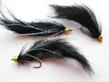 3 EA D16-5 CONE HEAD ZONKER'S FLASH'S (COLOR & SIZES AVAILABLE), STREAMERS