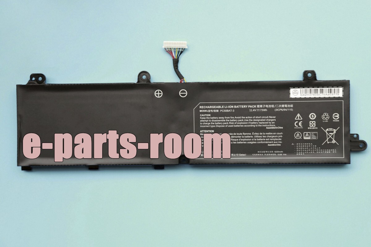 Battery 5200mAh W650BAT-6 for Clevo W650 W650D W650DC W650R W650RB