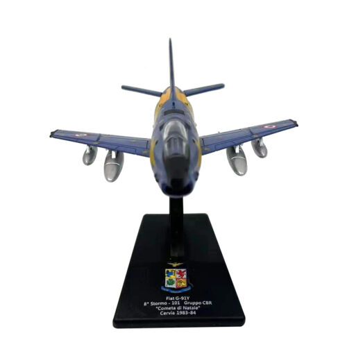 Blue 1:100 Scale Fiat G-91Y Fighter Alloy Aircraft Model Plane Static Display - Picture 1 of 10